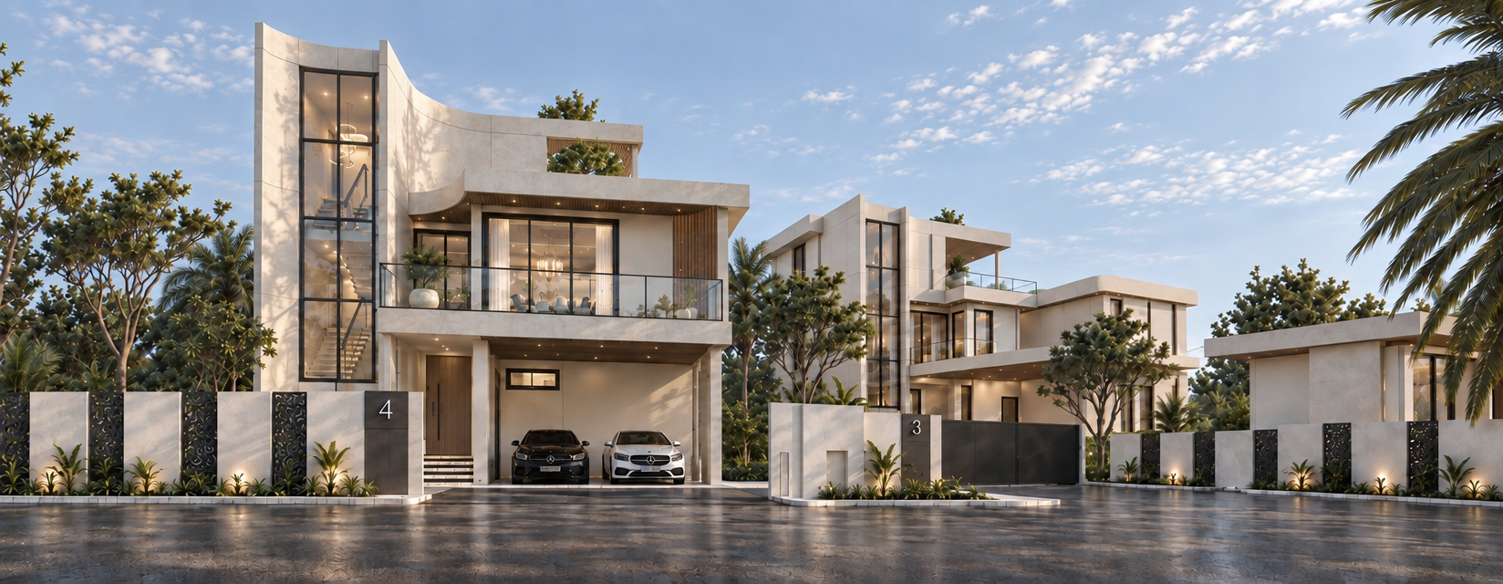 The Vista Hua Hin contemporary villa exterior